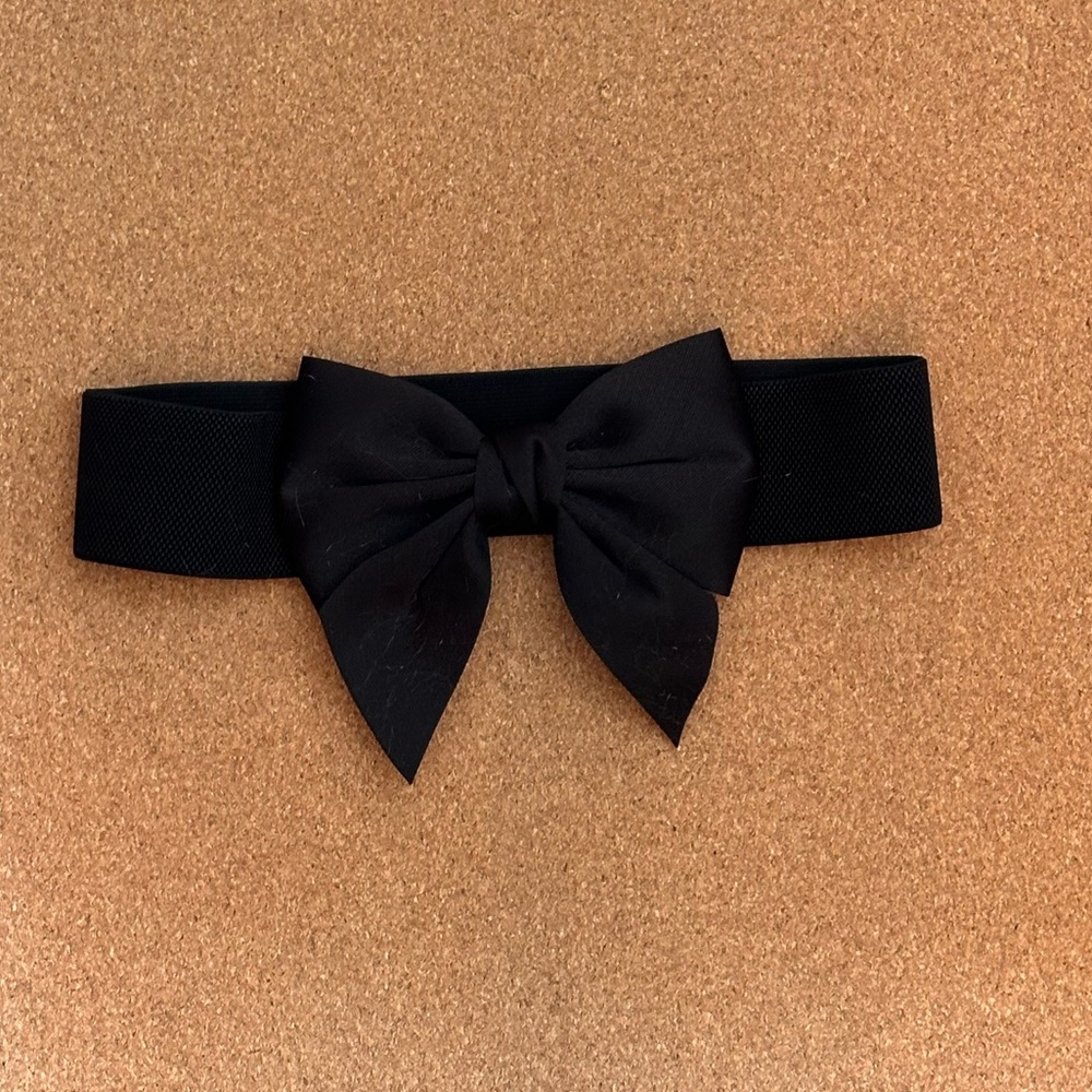 YIK FUNG - BOW BELT - BLACK - ONE SIZE